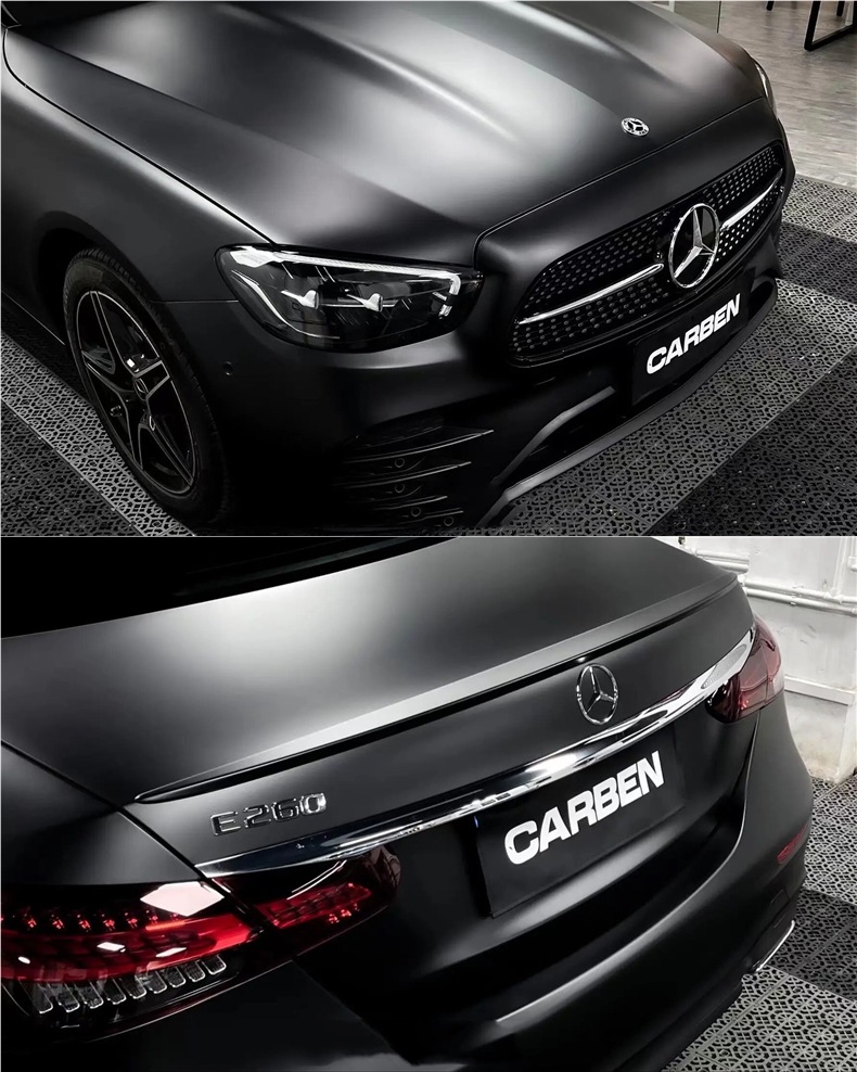 Pet Car Color Changing Film Motorcycle Electric Vehicle Black Warrior Super Sub-Frosted Car Film Electro-Optical Metal White Body Film