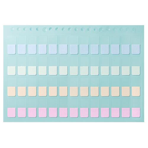 Colored loose-leaf index stickers mark sticky notes bookmark paper index stickers student classification index label stickers wholesale