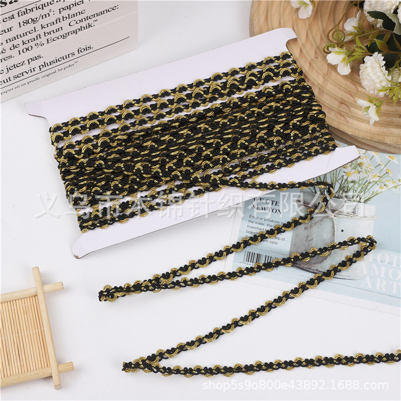 Exquisitos accesorios de encaje de Phnom Penh multicolor, accesorios de bricolaje para decoración de ropa y artesanías