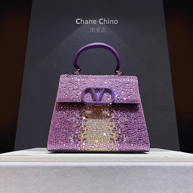 Authentic High-End Luxury Women's Handbag with Diamonds, 2025 Autumn and Winter New Wedding Bag, Zodiac Year Single Shoulder Crossbody