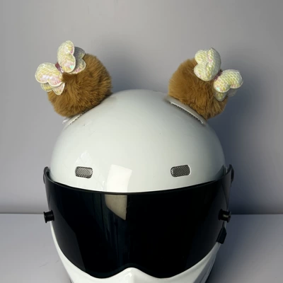 Delivery Accessories, Motosiklet dəbilqələri - white-brown
