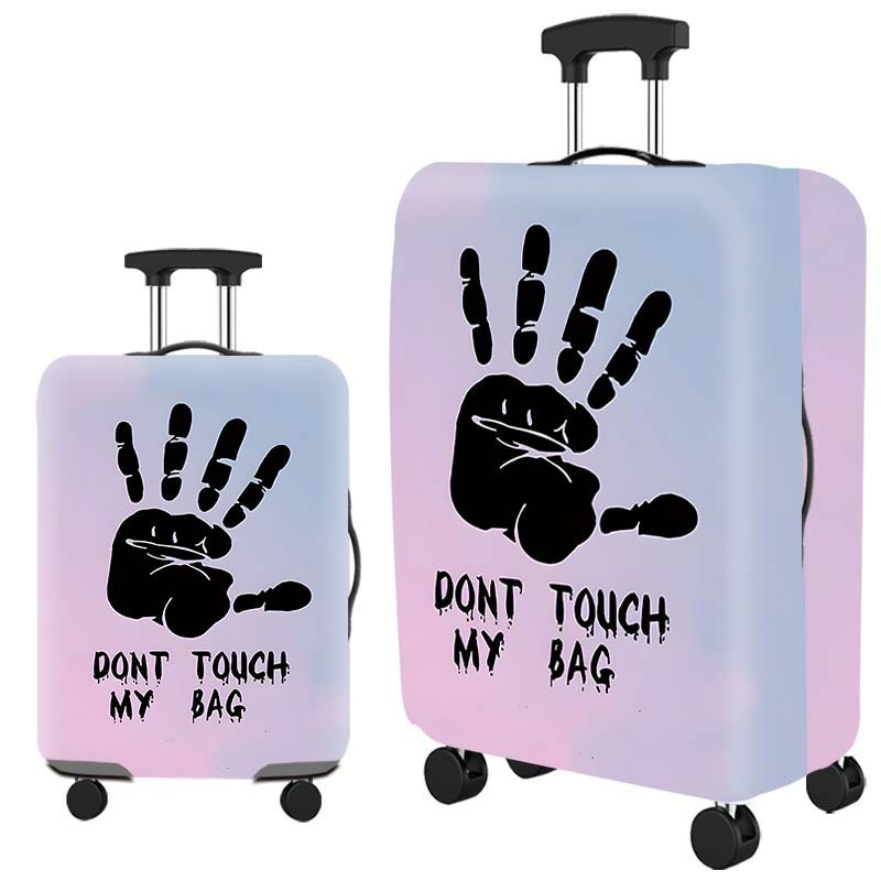 cubierta de maleta gruesa y resistente al desgaste cubierta de caja elástica caja de tracción cubierta de polvo cubierta de maleta de viaje impresión completa