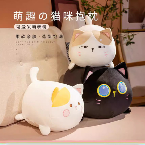 Cross-border Amazon fat fat house cat pillow rag doll wholesale Japanese dumpling cat plush toy doll