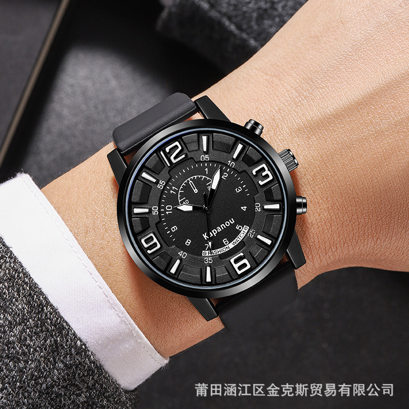 Manufacturers in stock cross-border watches men's trembles live broadcast large blue digital quartz silicone men's watches wholesale