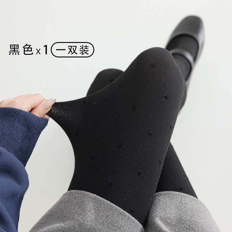 竖纹棉复古波点灰色打底裤女秋冬加绒外穿连裤袜弹力显瘦2025新款|undefined