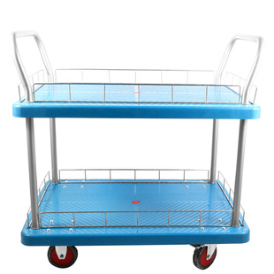 Food delivery car cleaning truck second floor flat hand car double shelf trolley trolley night market stall trolley