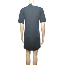 金韩速卖通连衣裙女夏法式小众典雅气质休闲飘带蝴蝶结黑色针ins