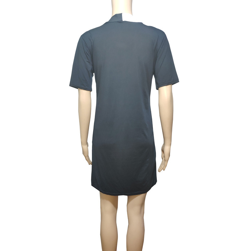 金韩速卖通连衣裙女夏法式小众典雅气质休闲飘带蝴蝶结黑色针ins