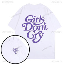 Girls Dont Cry Letters Print Funny Cute Cotton Shirt Graphic