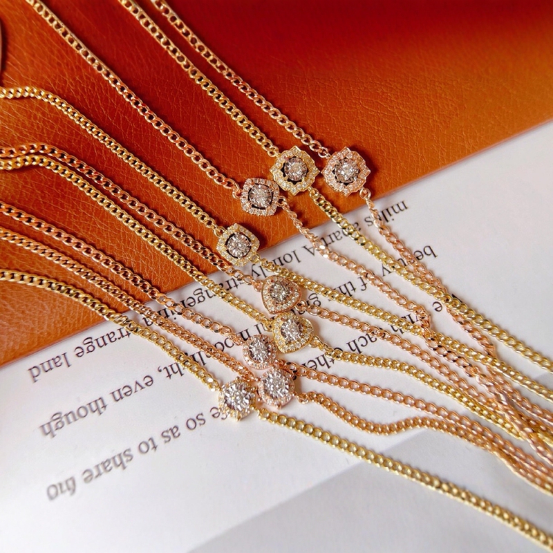 18k gold diamond bracelet AU750k gold k rose gold 18k diamond bracelet distribution certificate 18k gold diamond bracelet AU750k gold k rose gold 18k diamond bracelet distribution certificate