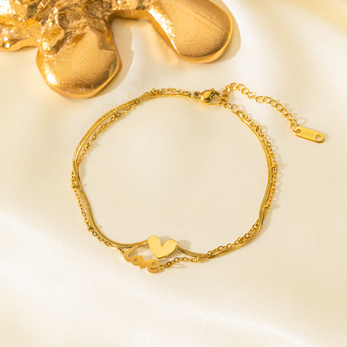 2025 Dongguan Titanium Steel Ankle Chain for Girls with a Sense of Elegance, 18k Gold, Non-Fading, Five Emperors Coin Women's Ankle Bracelet