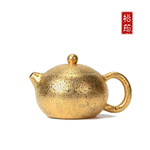 原矿大红袍纯手工鎏金油滴西施实用宜兴紫砂壶功夫茶壶茶具280ML