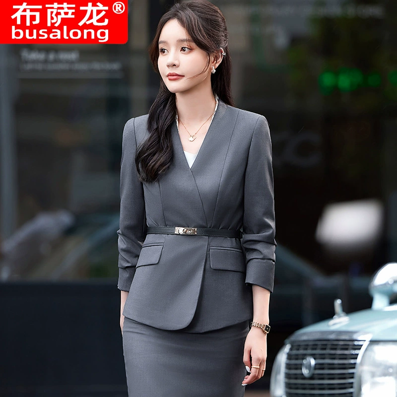2024 новый стиль busalong busalong женский с длинными рукавами профессиональный костюм брюки костюмный комбинезон женский 6296