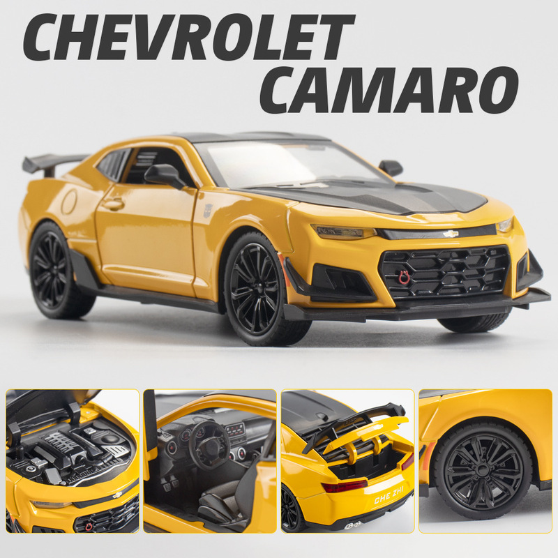 [Boxed] Chezhi 1:24 Bumblebee Simulation Alloy Car Model Children's Toy Collectibles Wholesale and Dropshipping