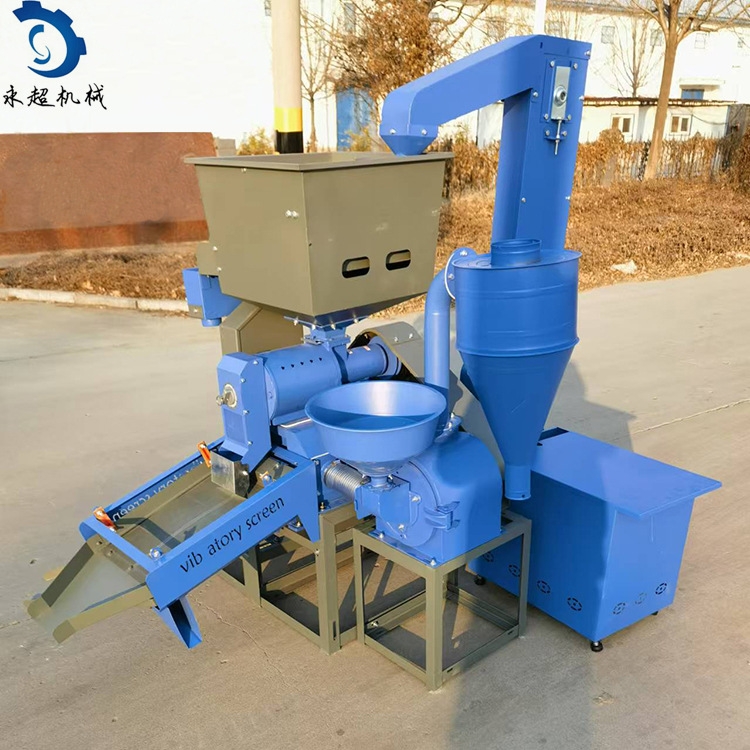 粉碎去石除杂五合一碾米机厂家销售80型水稻碾米机商用水稻剥谷机