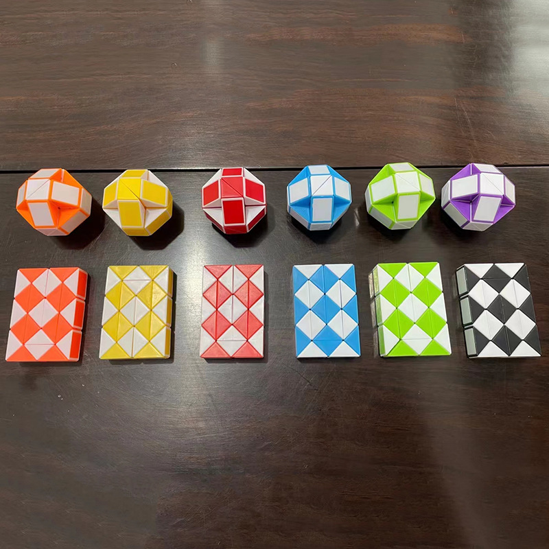 Magic ruler 24 section 24 section magic snake large children's intelligence educational science and education cube Magic ruler decompression toy