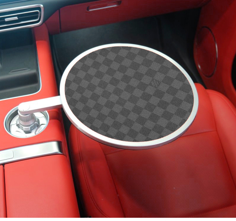 Ideal Wenjie Weilai Xiaopeng Xiaomi Car-Mounted Suspended Small Table Universal Dinner Plate Small Round Table Tea Tray Office Rotation