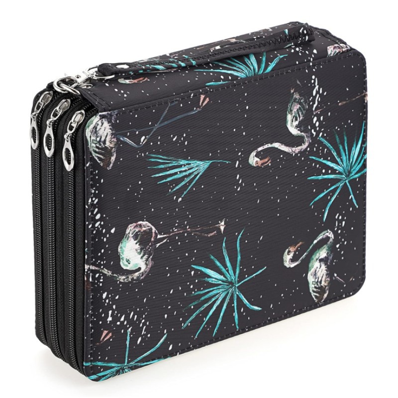 Estuche de lápices para estudiantes de gran capacidad 2024, 120 agujeros, suministros de pintura artística, bolsa de almacenamiento de lápices multifuncional