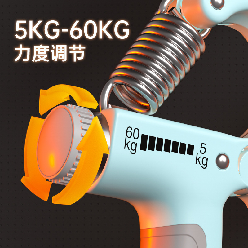 クロスボーダー電子カウントハンドグリップハンドストレングスエクササイザー指回復調整可能なフィットネスデバイス|undefined