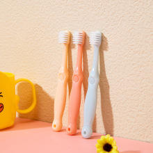 儿童糖果色3支装牙刷3-7岁宝宝乳牙婴幼儿细软毛牙刷厂家现货批发