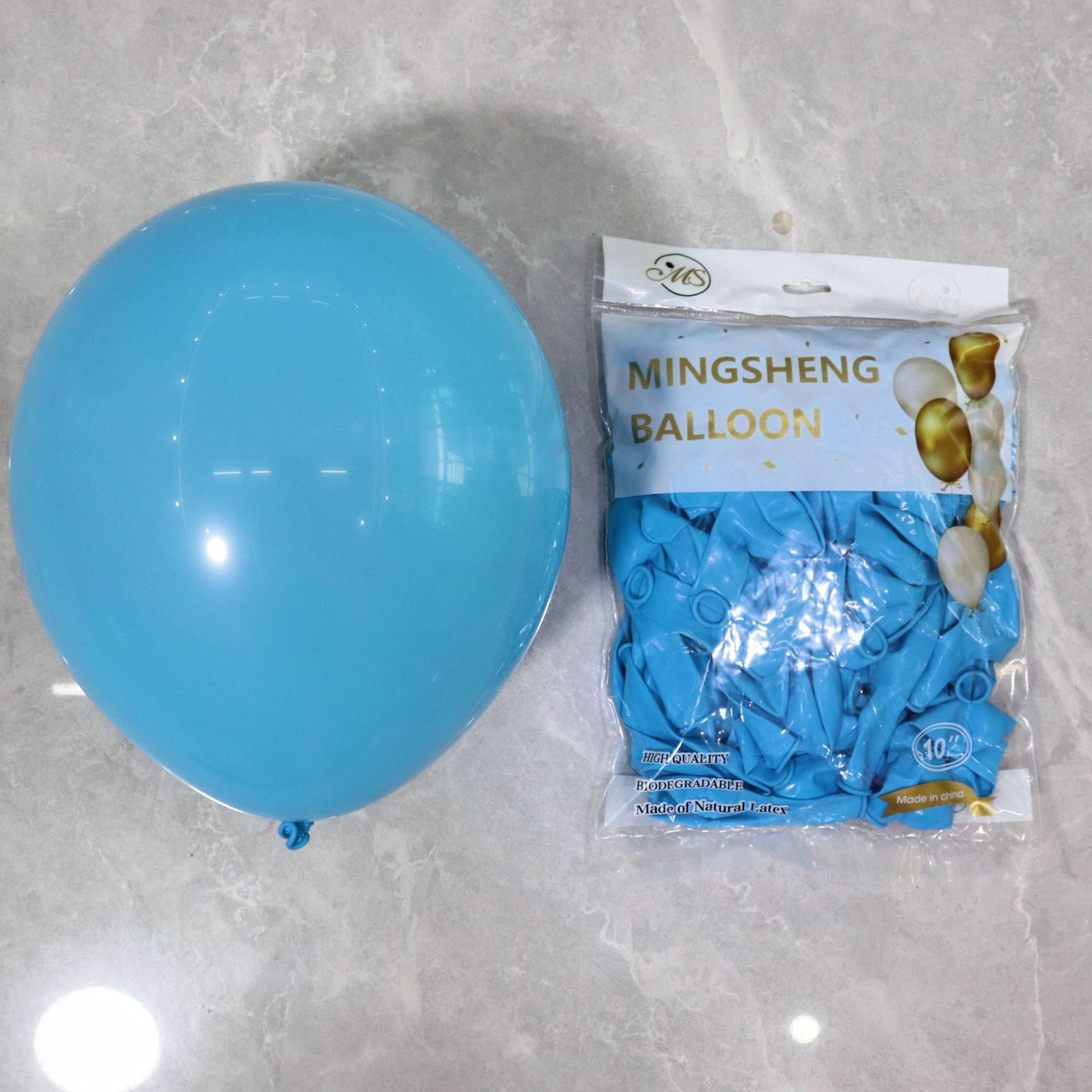 Venta al por mayor de 10 pulgadas 2,2G globo de látex engrosado visita a los Estados Unidos mate redondo cumpleaños fiesta suministros decoración Matt globo