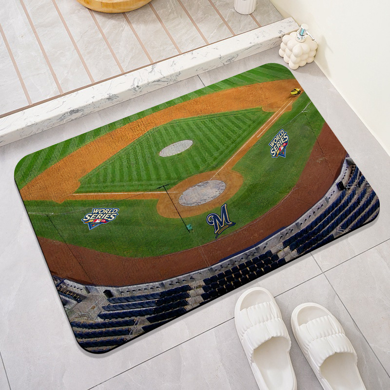 Estuche alfombra de campo de fútbol interior serie de campo de deportes de dibujos animados tapete decorativo dormitorio sala de estar alfombra de campo de fútbol