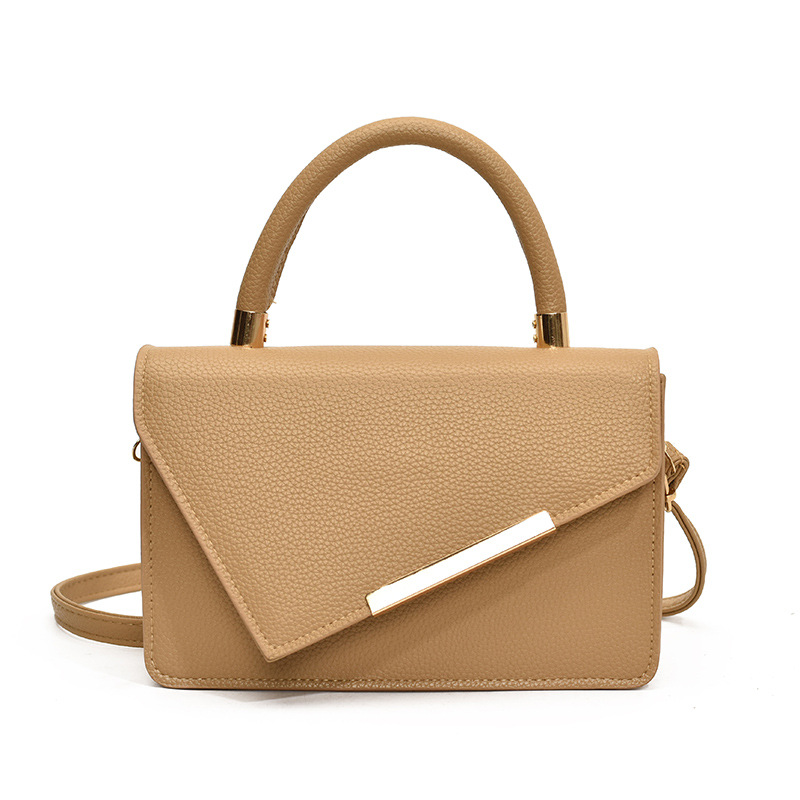 Mochila de hombro de moda textura litchi minimalista estilo nuevo mochila de estilo 2024 otoño invierno ocio bolso cuadrado simple