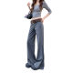 Peer stealing pictures will be investigated, manufacturers real shot real price spring and summer hot girls low waist casual trousers women's versatile slim hanging