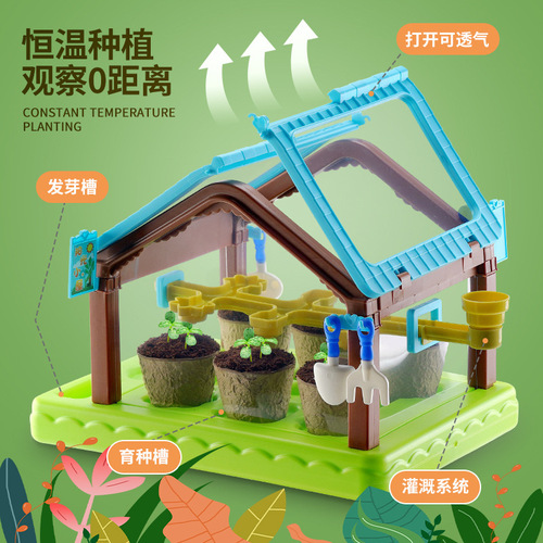 Mini Sunshine Grow House Plant Cultivation Cabin Children's Plant Observation Growth Interesting Scientific Experiment Planting Toy