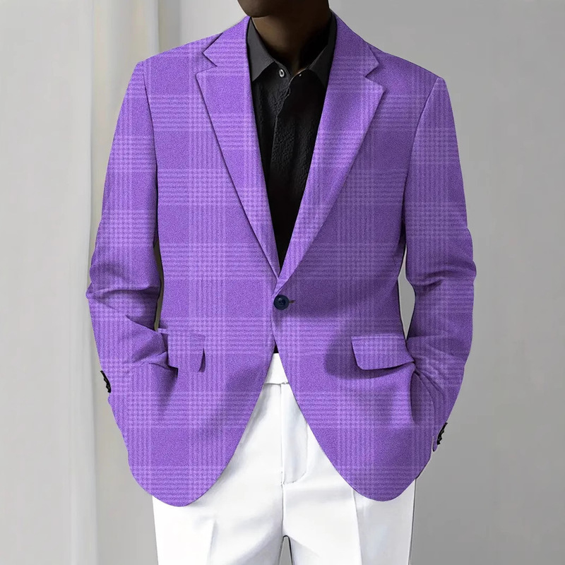 3D Beer HD Digital Printing Men's Suit Jacket Casual Style Cartoon Pattern Slim Fit Suit WL008