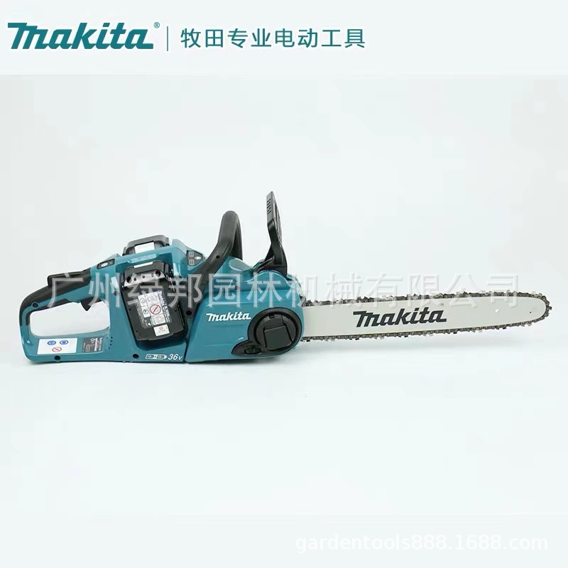 牧田DUC400充电式电链锯 锂电园林无线木工伐木锯 链条电锯锯木锯