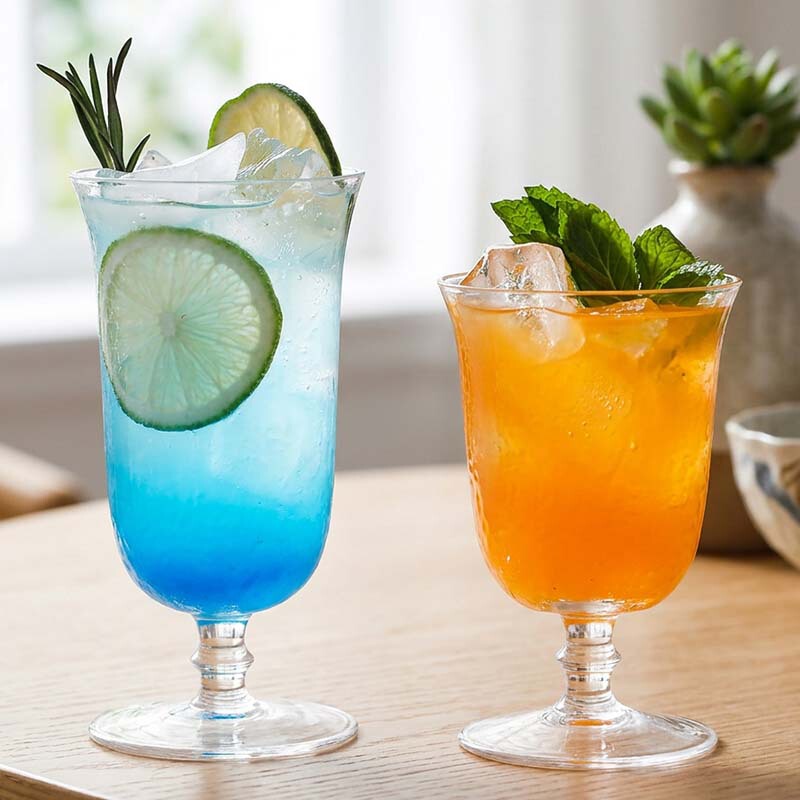 Glass Cocktail Cup, Bar Mixing Cup, Japanese-Style Crystal Handmade Cup, Commander Cup, Long Drink Cup, Cold Drink Juice Cup