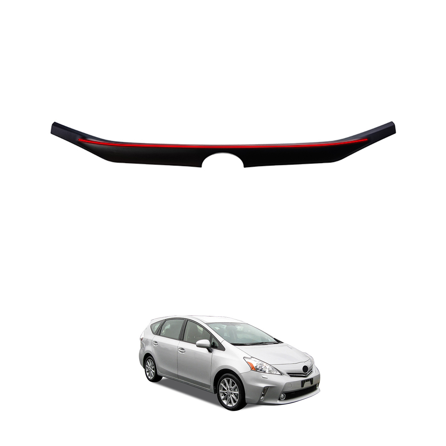 TXR para Toyota Prius Prius modificado alerón trasero central alerón trasero accesorios especiales para automóviles