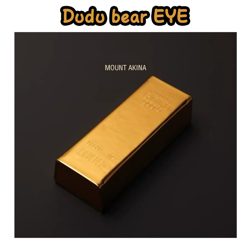 Foreign Trade Small Brics Men's and Women's Myopia Glasses Case Personalized Atmospheric Local Heroes Gold Color Portable Niche Sunglasses Storage Box