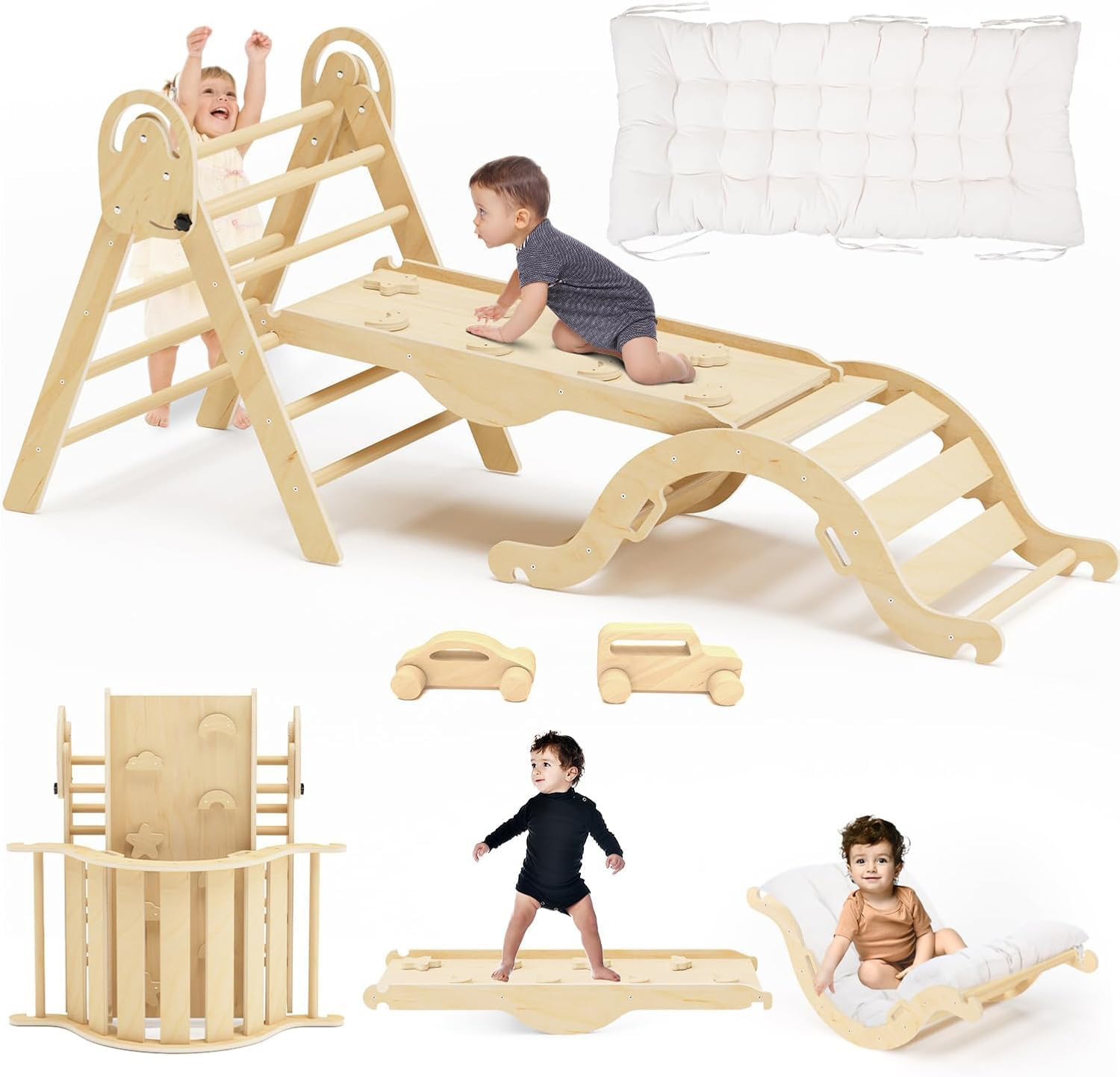 Marco de escalada de madera para niños transfronterizos de Amazon