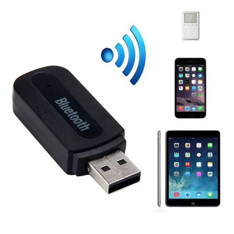 BT163 Bluetooth музыкальный приёмник 3.5 мм аудио Bluetooth адаптер для автомагнитолы USB приёмник