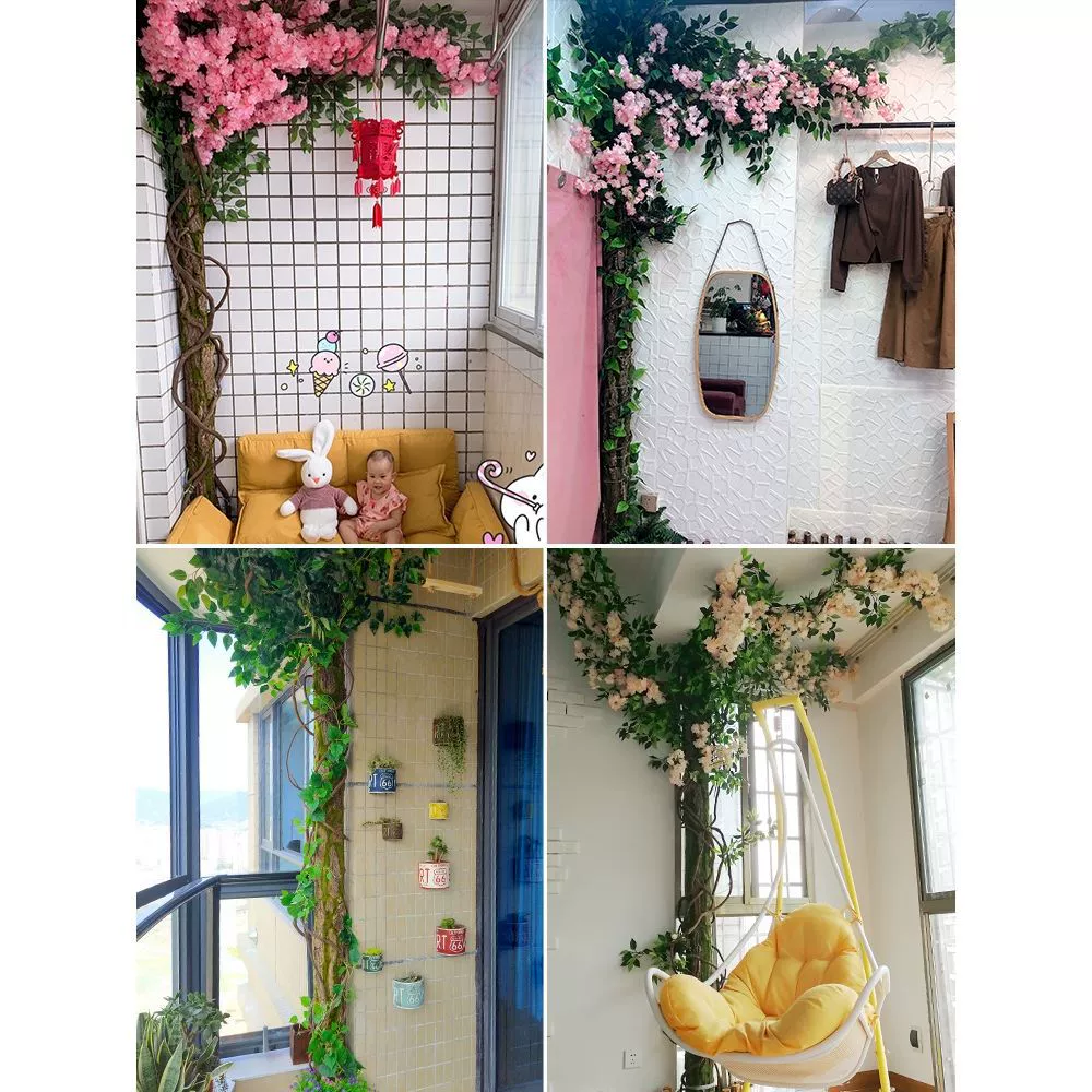 Декоративная труба из искусственной коры, колонна, огнезащитная труба, декоративное украшение, креативный интерьер, балкон, искусственный пейзаж