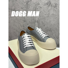 【DOGG MAN】厚底大头鞋~明星同款男士增高系带休闲鞋小白鞋