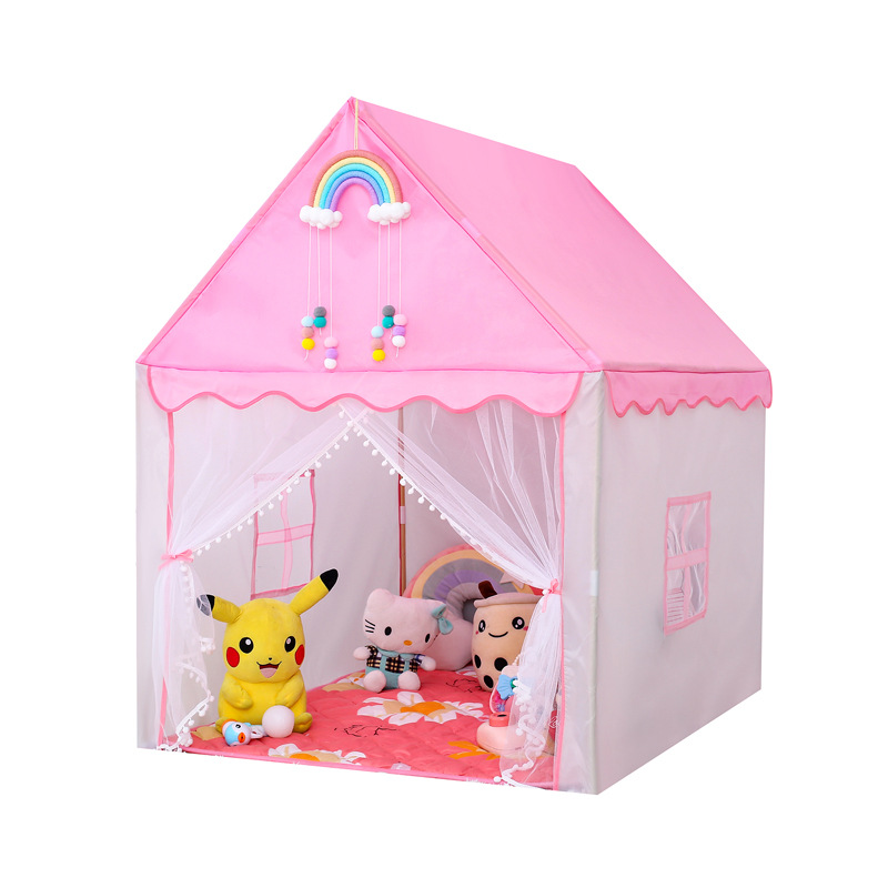 Fábrica directa de pelo transfronteriza tienda infantil Castillo Oxford tela juego casa niños y niñas interior dormir anti-mosquitero