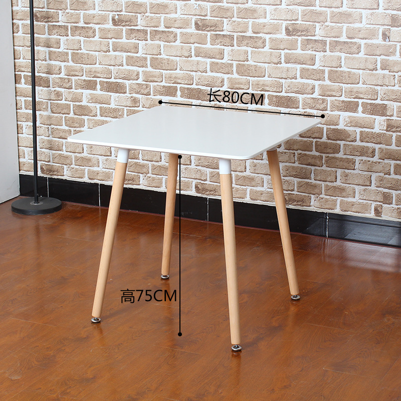 흰색 사각형 테이블 80cm