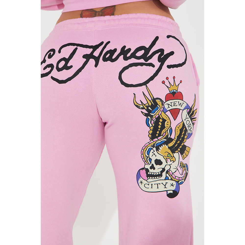 Pantalon décontracté imprimé pour femme – Pantalon de survêtement ample à jambe droite (S-XXXL)_voghion.com