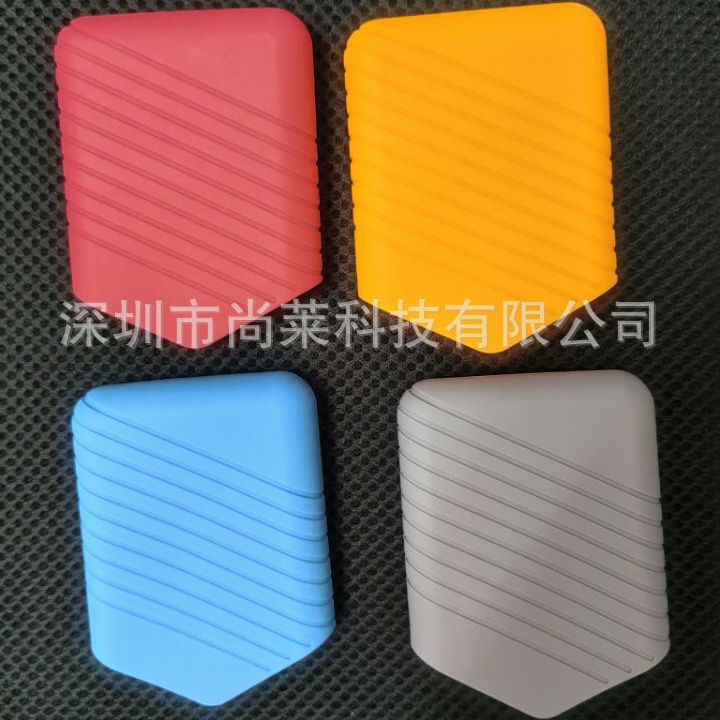 Directly Supplied from the Manufacturer, Card-Style Glasses Case, Foldable, Anti-Fall, Portable, Ultra-Thin, Mini, Solid Color, Silicone Reading Glasses Case