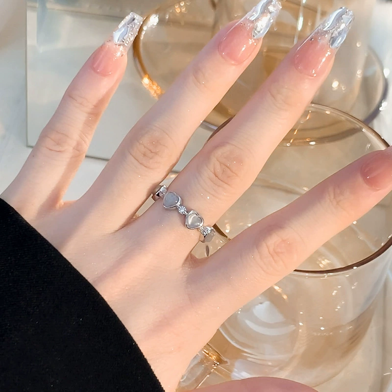 Серебряное кольцо, брендовый аксессуар, кошачий глаз, оптовая продажа, на указательный палец