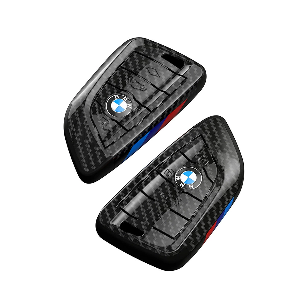 Кожух/чехол с углеродистым рисунком для ключа подходит для BMW X1X3, серия 1, 3, 5, 320Li, защитный чехол, для X5X6, корпус 530, застежка-кавер
