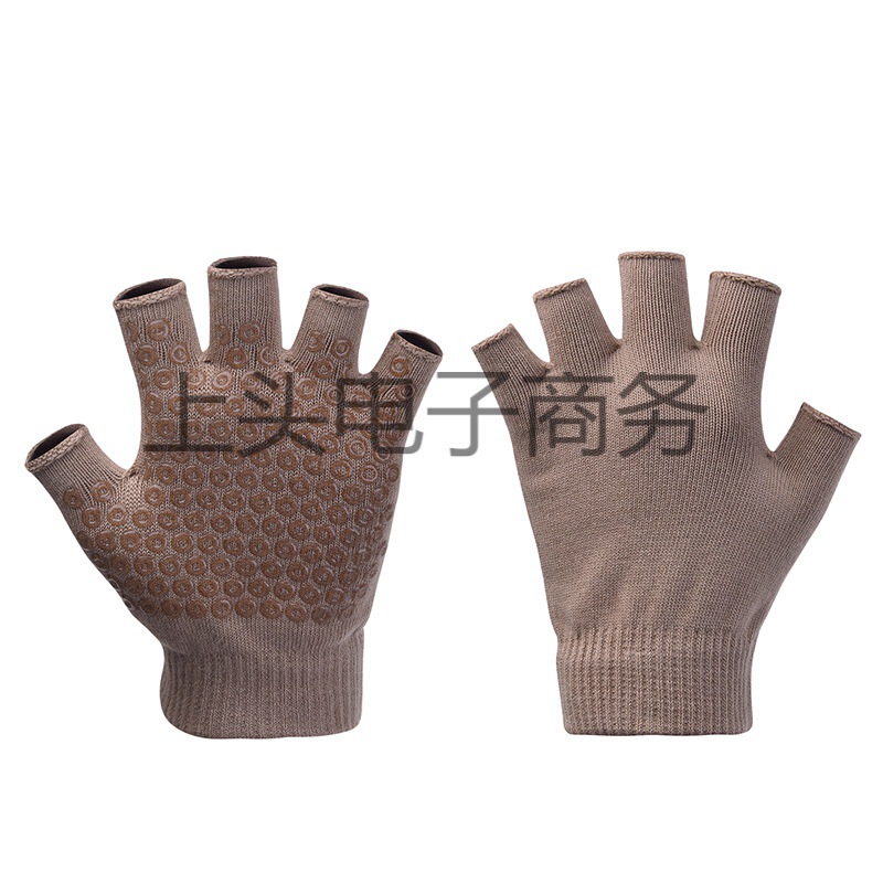 Manufacturers directly supply ladies open fingers five fingers air yoga gloves processing in stock a generation of non-slip gloves yoga