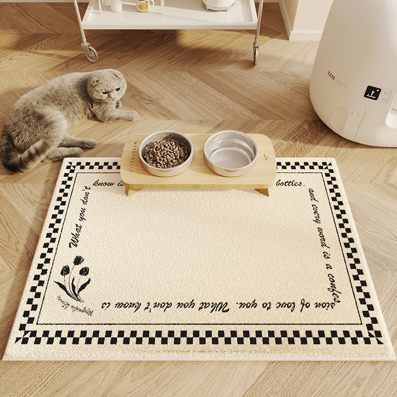 Dog Kennel Winter Warm Carpet Accessible Luxury High-End Second-Hand Cashmere Mat Dog Cage Cat Kennel Mat Winter