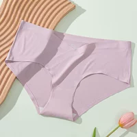 (Комплект из трех штук) дышащее бесшовное нижнее белье Ice Silk для беременных с низкой талией V-образное белье дородовое и послеродовое универсальное удобное нижнее белье