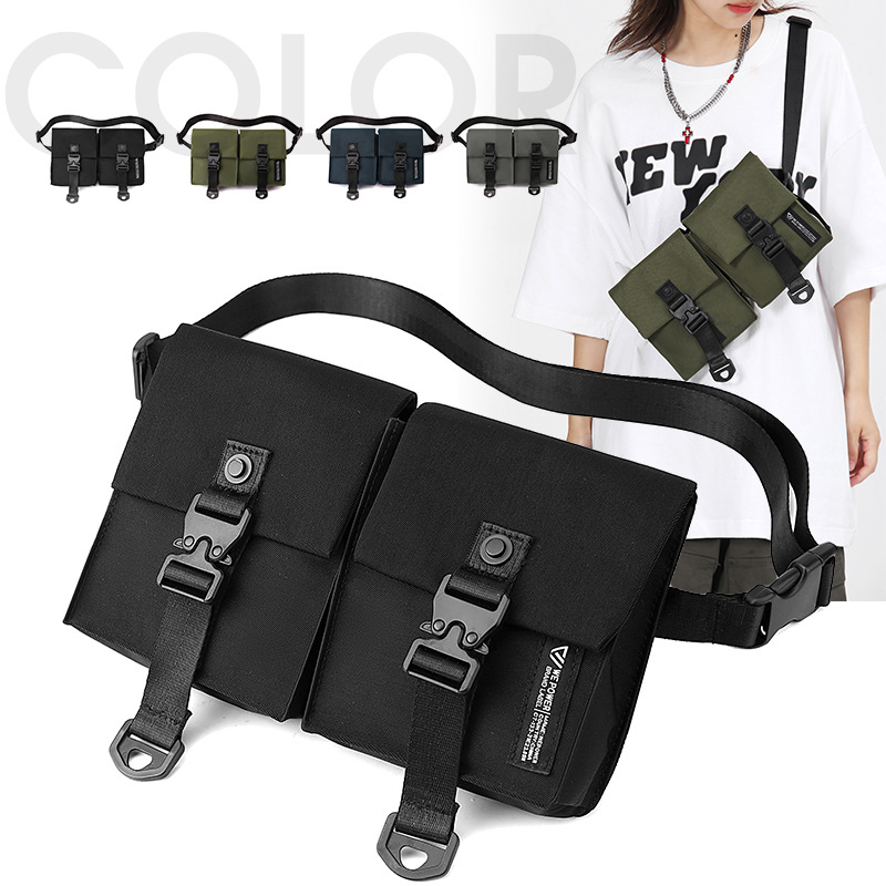 WEPOWER nueva moda simple bolso de teléfono móvil bolso de hombro ligero al aire libre mochila casual bolso de pecho para hombres