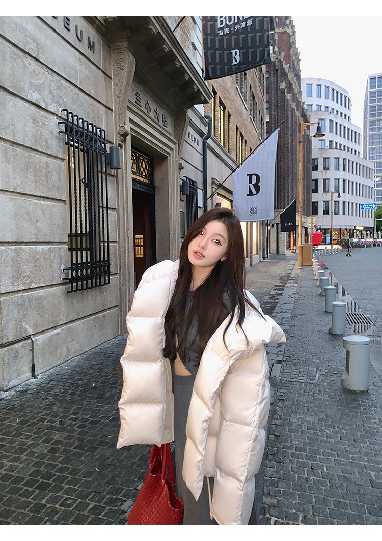 New Candy Color Down Cotton Padded Jacket Women Coat Korean Chic Puffer Jacket Thick Warm Outerwear Women's Clothes Short Parkas