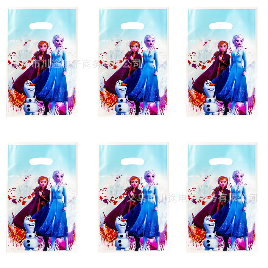 Fábrica directa bolsa de regalo de dibujos animados para niños fiesta de cumpleaños bolsa de regalo película perlada bolsa de regalo PE ahora